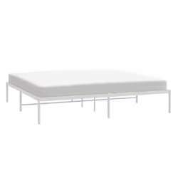 vidaXL Metal Bed Frame with Headboard Bedroom Metal Platform Bed Base Bedstead - 180 x 200 cm, without headboard - Additional view 4
