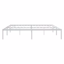 vidaXL Metal Bed Frame with Headboard Bedroom Metal Platform Bed Base Bedstead - 193 x 203 cm, without headboard - Additional view 6