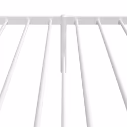 vidaXL Metal Bed Frame with Headboard Bedroom Metal Platform Bed Base Bedstead - 80 x 200 cm, with headboard - Additional view 7