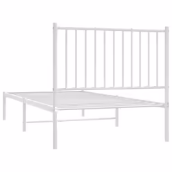 vidaXL Metal Bed Frame with Headboard Bedroom Metal Platform Bed Base Bedstead - 90 x 190 cm, with headboard - Additional view 2