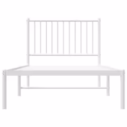vidaXL Metal Bed Frame with Headboard Bedroom Metal Platform Bed Base Bedstead - 90 x 190 cm, with headboard - Additional view 6