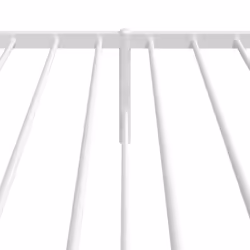 vidaXL Metal Bed Frame with Headboard Bedroom Metal Platform Bed Base Bedstead - 90 x 190 cm, with headboard - Additional view 8