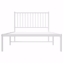 vidaXL Metal Bed Frame with Headboard Bedroom Metal Platform Bed Base Bedstead - 100 x 200 cm, with headboard - Additional view 4
