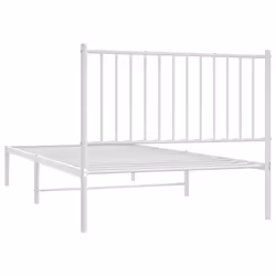vidaXL Metal Bed Frame with Headboard Bedroom Metal Platform Bed Base Bedstead - 100 x 200 cm, with headboard - Additional view 6