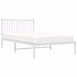 vidaXL Metal Bed Frame with Headboard Bedroom Metal Platform Bed Base Bedstead - 107 x 203 cm, with headboard - Additional view 4