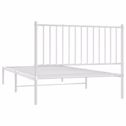 vidaXL Metal Bed Frame with Headboard Bedroom Metal Platform Bed Base Bedstead - 107 x 203 cm, with headboard - Additional view 7