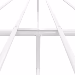 vidaXL Metal Bed Frame with Headboard Bedroom Metal Platform Bed Base Bedstead - 207 x 166 x 90.5 cm, with headboard - Additional view 2