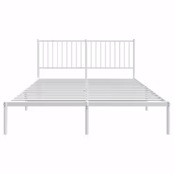 vidaXL Metal Bed Frame with Headboard Bedroom Metal Platform Bed Base Bedstead - 207 x 166 x 90.5 cm, with headboard - Additional view 6