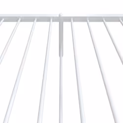 vidaXL Metal Bed Frame with Headboard Bedroom Metal Platform Bed Base Bedstead - 207 x 95 x 90.5 cm, with headboard & footboard - Additional view 6