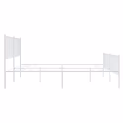 vidaXL Metal Bed Frame with Headboard Bedroom Metal Platform Bed Base Bedstead - 193 x 203 cm, with headboard & footboard - Additional view 5