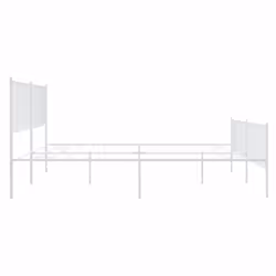 vidaXL Metal Bed Frame with Headboard Bedroom Metal Platform Bed Base Bedstead - 200 x 200 cm, with headboard & footboard - Additional view 6