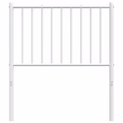 vidaXL Metal Headboard Bed Header Bedroom Furniture Decor Metal Bed Headboard - white, 79.5 x 3 x 90 cm - Additional view 5