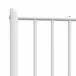 vidaXL Metal Headboard Bed Header Bedroom Furniture Decor Metal Bed Headboard - white, 84.5 x 3 x 90 cm - Additional view 5