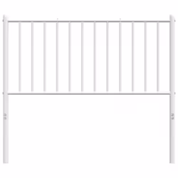 vidaXL Metal Headboard Bed Header Bedroom Furniture Decor Metal Bed Headboard - white, 104.5 x 3 x 90 cm - Additional view 4