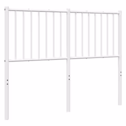 vidaXL Metal Headboard Bed Header Bedroom Furniture Decor Metal Bed Headboard - white, 125 x 3 x 90 cm - Additional view 5