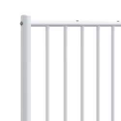 vidaXL Metal Headboard Bed Header Bedroom Furniture Decor Metal Bed Headboard - white, 166 x 3 x 90 cm - Additional view 5