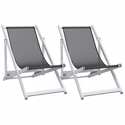 VidaXL 360167, Terrace, Aluminium, Textile, Grey, 570 mm, 975 mm, 800 mm