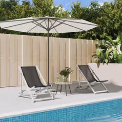 VidaXL 360167 outdoor chair Terrace Aluminium, Textile Grey