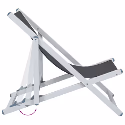 VidaXL 360167 outdoor chair Terrace Aluminium, Textile Grey - Additional view 7