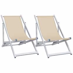 VidaXL 360169, Terrace, Aluminium, Textile, Cream, 570 mm, 975 mm, 800 mm