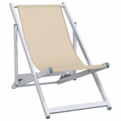 VidaXL 360169 outdoor chair Terrace Aluminium, Textile Cream