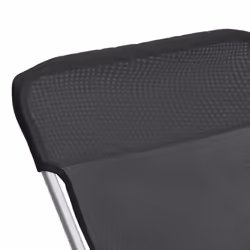 vidaXL Folding Beach Chairs Lounger 2 pcs Textilene and Powder-coated Steel - black - Additional view 8