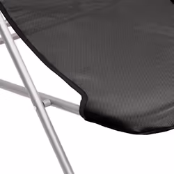 vidaXL Folding Beach Chairs Lounger 2 pcs Textilene and Powder-coated Steel - black - Additional view 9