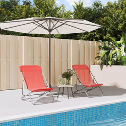 VidaXL 360189 outdoor chair Terrace Steel Red