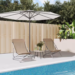 VidaXL 360193 outdoor chair Terrace Steel Taupe