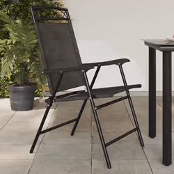 VidaXL 360200 outdoor chair Terrace Padded seat Steel, Textile Grey