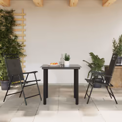 VidaXL 360200 outdoor chair Terrace Padded seat Steel, Textile Grey