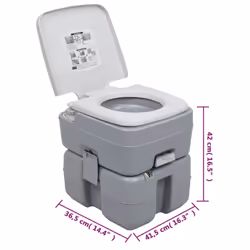 vidaXL Portable Camping Toilet and Water Tank Set Mobile Toilet Water Tank