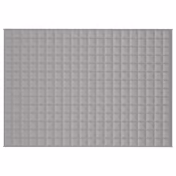 vidaXL Weighted Blanket Bedding Anxiety Blanket Bedroom Quilt Blanket Fabric - grey, 140 x 200 cm/10 kg - Additional view 2