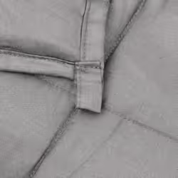 vidaXL Weighted Blanket Bedding Anxiety Blanket Bedroom Quilt Blanket Fabric - grey, 140 x 200 cm/10 kg - Additional view 4