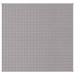 vidaXL Weighted Blanket Bedding Anxiety Blanket Bedroom Quilt Blanket Fabric - grey, 220 x 230 cm/15 kg - Additional view 2