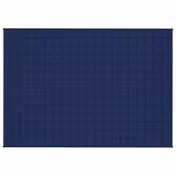 vidaXL Weighted Blanket Bedding Anxiety Blanket Bedroom Quilt Blanket Fabric - blue, 135 x 200 cm/6 kg - Additional view 2