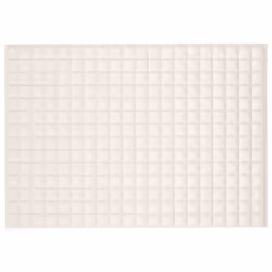 vidaXL Weighted Blanket Bedding Anxiety Blanket Bedroom Quilt Blanket Fabric - cream, 135 x 200 cm/6 kg