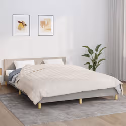 VidaXL 3154827 throw blanket Glass, Polyester Cream - Additional view 2