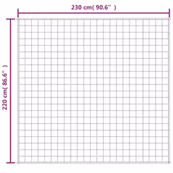 VidaXL 3154827 throw blanket Glass, Polyester Cream - Additional view 6