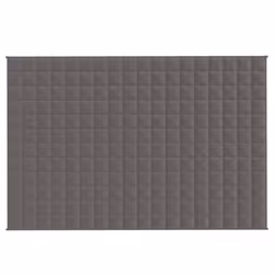 vidaXL Weighted Blanket Bedding Anxiety Blanket Bedroom Quilt Blanket Fabric - grey, 122 x 183 cm/5 kg