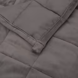 vidaXL Weighted Blanket Bedding Anxiety Blanket Bedroom Quilt Blanket Fabric - grey, 135 x 200 cm/6 kg - Additional view 4