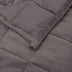 vidaXL Weighted Blanket Bedding Anxiety Blanket Bedroom Quilt Blanket Fabric - grey, 152 x 203 cm/7 kg - Additional view 4