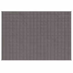 vidaXL Weighted Blanket Bedding Anxiety Blanket Bedroom Quilt Blanket Fabric - grey, 152 x 203 cm/11 kg - Additional view 2