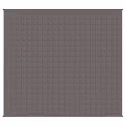 vidaXL Weighted Blanket Bedding Anxiety Blanket Bedroom Quilt Blanket Fabric - grey, 200 x 220 cm/13 kg - Additional view 2