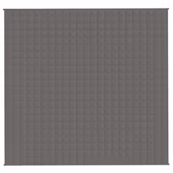 vidaXL Weighted Blanket Bedding Anxiety Blanket Bedroom Quilt Blanket Fabric - grey, 230 x 220 cm/15 kg - Additional view 2