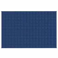 vidaXL Weighted Blanket Bedding Anxiety Blanket Bedroom Quilt Blanket Fabric - blue, 122 x 183 cm/5 kg - Additional view 2
