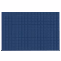 vidaXL Weighted Blanket Bedding Anxiety Blanket Bedroom Quilt Blanket Fabric - blue, 135 x 200 cm/10 kg - Additional view 2