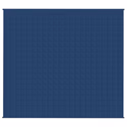 vidaXL Weighted Blanket Bedding Anxiety Blanket Bedroom Quilt Blanket Fabric - blue, 200 x 230 cm/13 kg - Additional view 2
