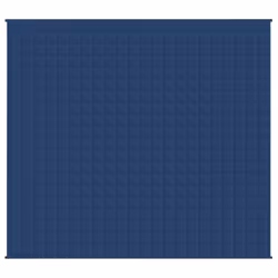 vidaXL Weighted Blanket Bedding Anxiety Blanket Bedroom Quilt Blanket Fabric - blue, 230 x 220 cm/15 kg - Additional view 2
