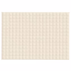 vidaXL Weighted Blanket Bedding Anxiety Blanket Bedroom Quilt Blanket Fabric - cream, 135 x 200 cm/6 kg - Additional view 2